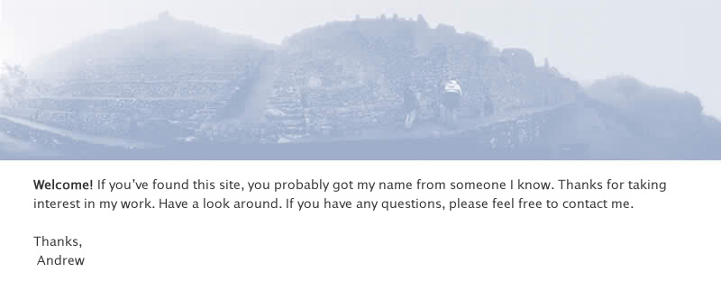 Welcome! If you've found this site, you probably have my resume in front of you. Thanks for taking interest in my work. Have a look around. If you have any questions, please feel free to contact me.