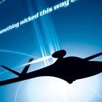Vertigo Airshows campaign with ad, postcard, brochure, and business card